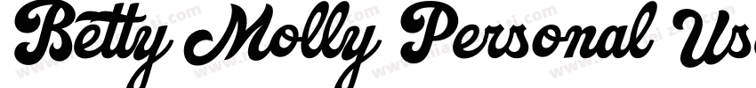 Betty Molly Personal Use字体转换